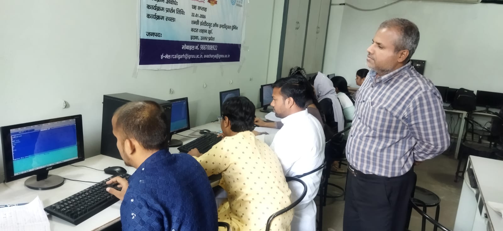 Computer lab at SIIT Etawah